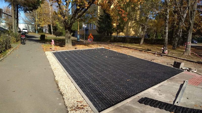 Parkoviská Ekoraster – ukážka realizácie